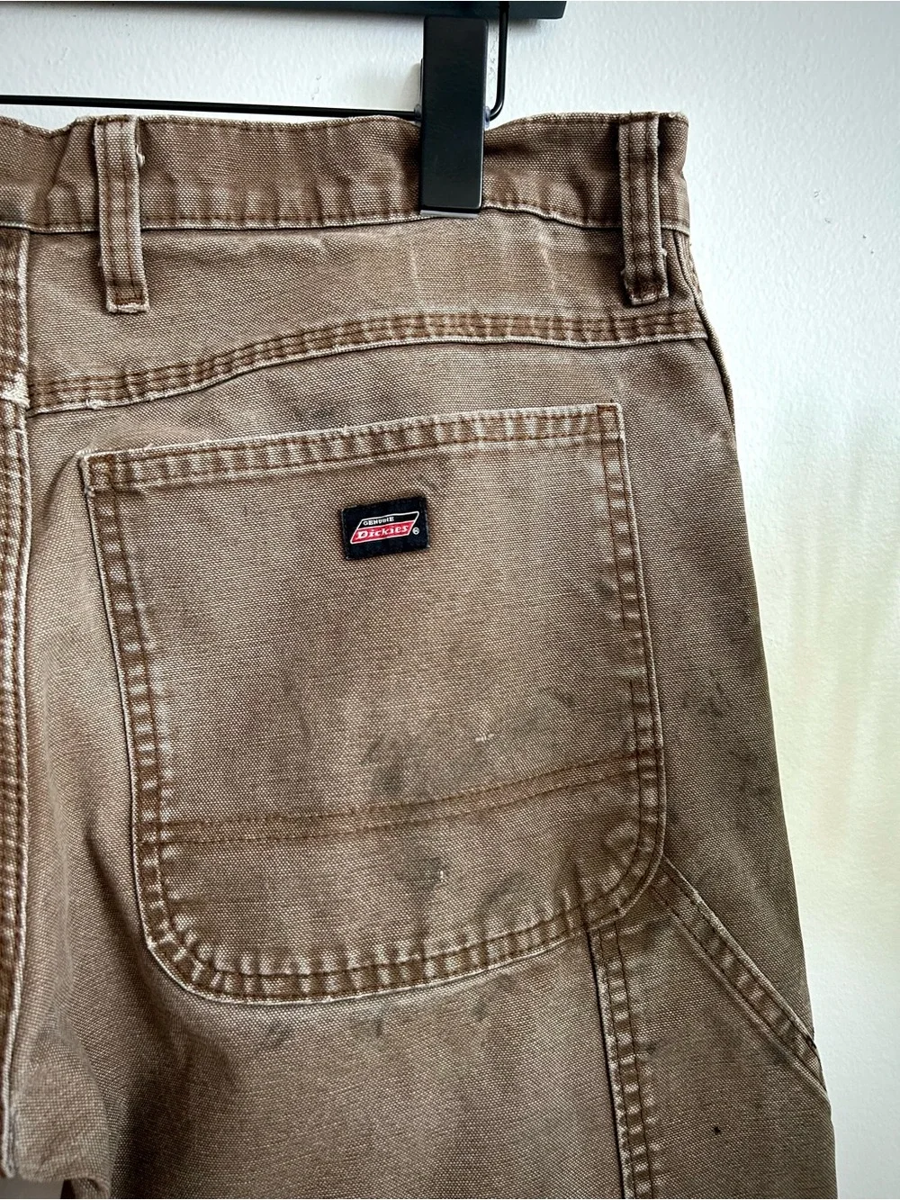 Vintage Y2K Dickies Faded Brown Distressed Carpenter Pants